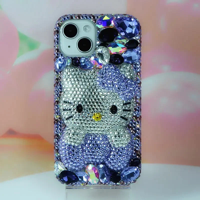 Rhinestone bling crystal phone case chain for iPhone17 16 12 13 14 15pro Max X Xs XR 7 8 plus se 2 3 10 transparent bumper cover